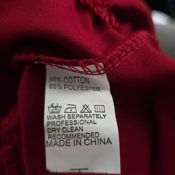 Women's Size XL Red Black Lace Hi-Lo Steam Punk Button Detail Skirt - Picture 3 of 5